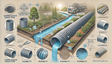 Load image into Gallery viewer, Corrugated Drain Pipe - Roanoke Landscape Supply - 4” - 100’